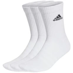 3 Paires De Chaussettes Adidas Matelassées Blanc