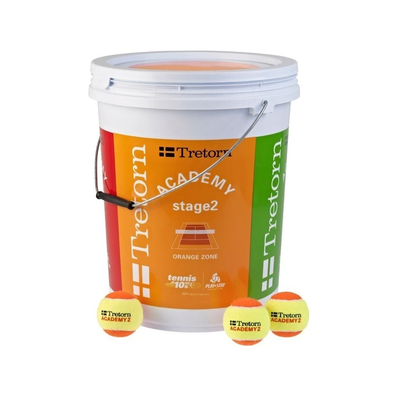 Baril De 72 Balles Tretorn Academy Orange 1 Baril De 72 Balles Tretorn Academy Orange