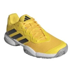 Chaussure Enfant Adidas Barricade Toutes Surfaces Jaune -Tennis Compagnie Magasin chaussure enfant adidas barricade toutes surfaces jaune 2