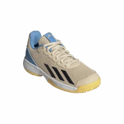 Chaussure Enfant Adidas CourtFlash Beige -Tennis Compagnie Magasin chaussure enfant adidas courtflash beige 2