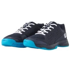 Chaussure Enfant Wilson Rush Pro L Toutes Surfaces Bleu Marine -Tennis Compagnie Magasin chaussure enfant wilson rush pro l toutes surfaces bleu marine 4