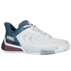 Chaussure K-Swiss Ultrashot 4 Terre Battue Blanc/Bleu -Tennis Compagnie Magasin chaussure k swiss ultrashot 4 terre battue blancbleu 2