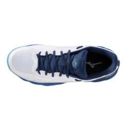 Chaussure Mizuno Wave Enforce Court AC Toutes Surfaces Blanc/bleu 8 Chaussure Mizuno Wave Enforce Court AC Toutes Surfaces Blanc/bleu -Tennis Compagnie Magasin chaussure mizuno wave enforce court ac toutes surfaces blancbleu 3