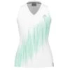 Débardeur Femme Head Performance Tank Top Blanc/Vert
