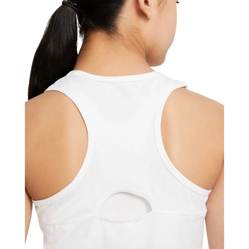 Débardeur Fille Nike Dri-FIT Victory Blanc 4 Débardeur Fille Nike Dri-FIT Victory Blanc – Image 4