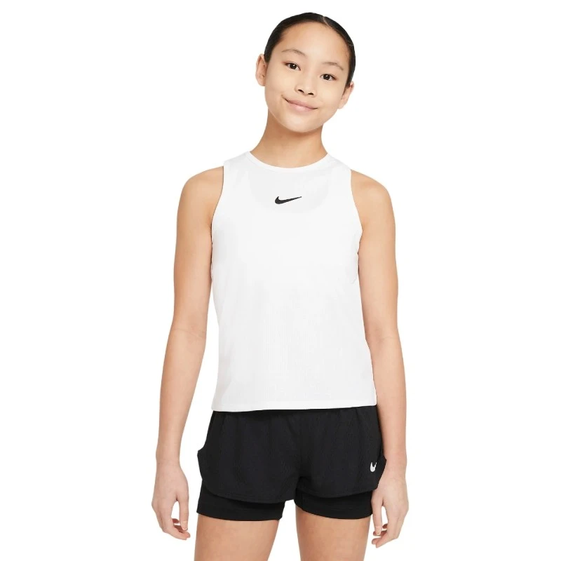 Débardeur Fille Nike Dri-FIT Victory Blanc 1 Débardeur Fille Nike Dri-FIT Victory Blanc