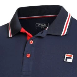 Polo Fila Piro Bleu Marine -Tennis Compagnie Magasin polo fila piro bleu marine 2