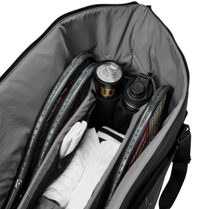Sac Duffle Wilson RF Practice 6 Raquettes Noir 3 Sac Duffle Wilson RF Practice 6 Raquettes Noir – Image 3