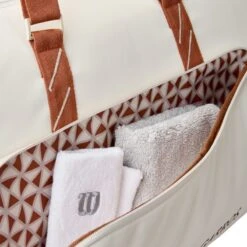 Sac Large Duffle Wilson Roland Garros 2025 Beige -Tennis Compagnie Magasin sac large duffle wilson roland garros 2025 beige 2