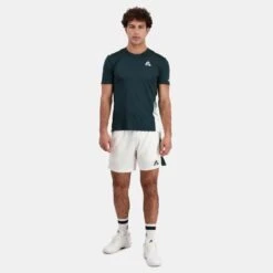 Short Le Coq Sportif Performance New York Beige -Tennis Compagnie Magasin short le coq sportif performance new york beige 3
