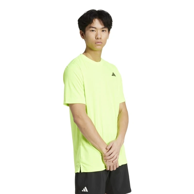 Tee-Shirt Adidas Club Climacool Jaune 2 Tee-Shirt Adidas Club Climacool Jaune – Image 2