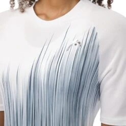 Tee-Shirt Femme Head Performance Blanc/Bleu -Tennis Compagnie Magasin tee shirt femme head performance blanc bleu 2