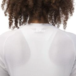 Tee-Shirt Femme Head Performance Blanc/Bleu -Tennis Compagnie Magasin tee shirt femme head performance blanc bleu 3