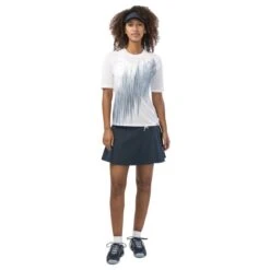Tee-Shirt Femme Head Performance Blanc/Bleu -Tennis Compagnie Magasin tee shirt femme head performance blanc bleu 4