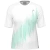 Tee-Shirt Femme Head Performance Blanc/Vert