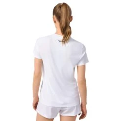 Tennis Compagnie Magasin -Tennis Compagnie Magasin tee shirt femme head tie break blancvert 1