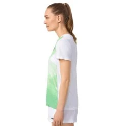 Tee-Shirt Femme Head Tie-Break Blanc/Vert -Tennis Compagnie Magasin tee shirt femme head tie break blancvert 3