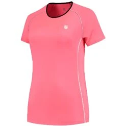 Tee-Shirt Femme K-Swiss Hypercourt Crew 4 Rose