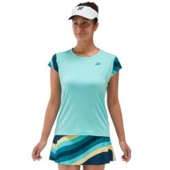 Tee-Shirt Femme Yonex Melbourne 2024 Turquoise -Tennis Compagnie Magasin tee shirt femme yonex melbourne 2024 turquoise 2