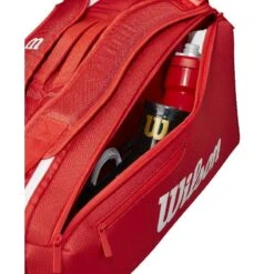 Thermo Wilson Super Tour 6 Raquettes Rouge -Tennis Compagnie Magasin thermo wilson super tour 6 raquettes rouge 3