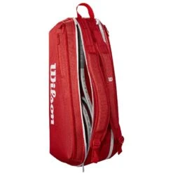 Thermo Wilson Super Tour 6 Raquettes Rouge -Tennis Compagnie Magasin thermo wilson super tour 6 raquettes rouge 7